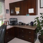 William H. Mann & Son Custom Built Office Desk Cabinetry